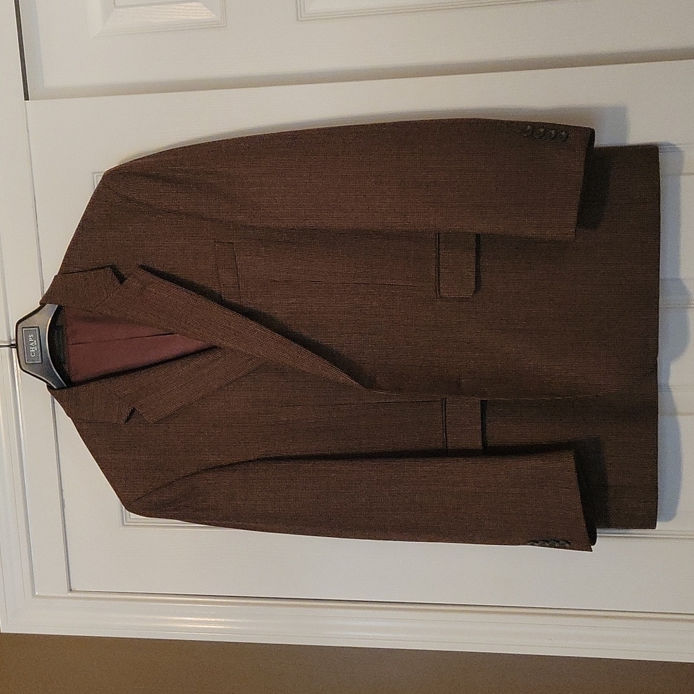 Men's Brown Chaps Sport Coat, Sz. 44L